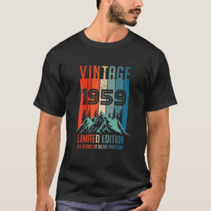Vintage 1959 Limited Edition 63Th Birthday 63 Year T-Shirt