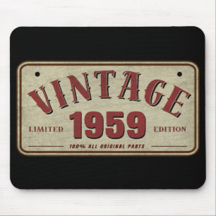 Vintage 1959 Limited Edition All Original Parts Mouse Pad