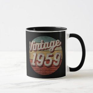 VINTAGE 1959 MEN WOMEN BIRTHDAY GIFT MUG