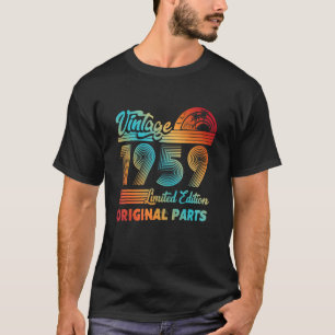 Vintage 1959 Original Parts 63rd Birthday T-Shirt