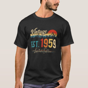 Vintage 1959 Retro 63 Years Of Being Awesome 63Rd T-Shirt