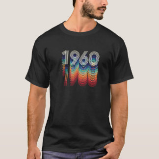 Vintage 1960 60Th Birthday Gift Retro T-Shirt