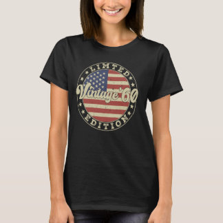 Vintage 1960 64th Birthday 64 Years Old American F T-Shirt