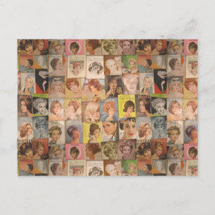Vintage 1960 Hairstyles Collage Mother's Day Postcard
