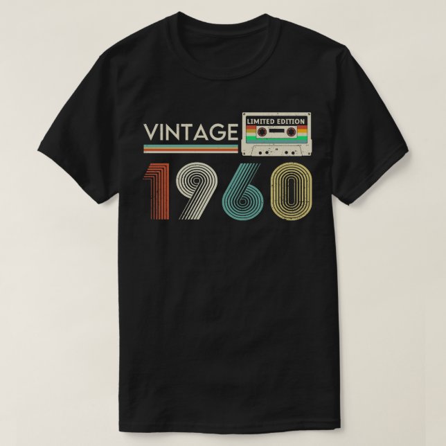 Vintage 1960 Limited Cassette T-Shirt (Design Front)