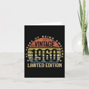 Vintage 1960 Limited Edition 65-year-old Gifts 65t Card