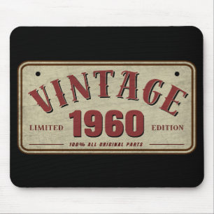 Vintage 1960 Limited Edition All Original Parts Mouse Pad