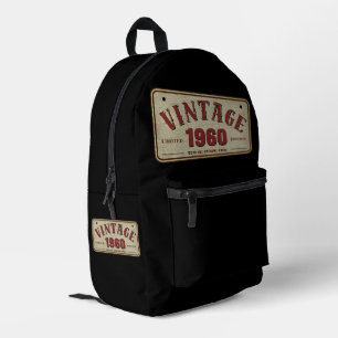 Vintage 1960 Limited Edition All Original Parts Printed Backpack