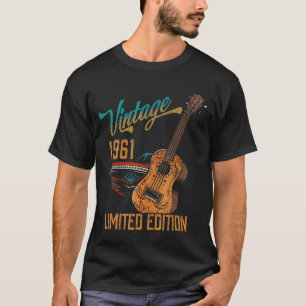 Vintage 1961 Birthday Guitar 61th Birthday T-Shirt