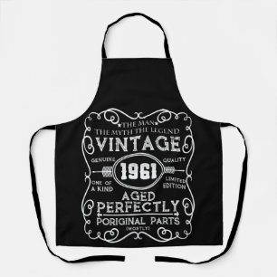 Vintage 1961 Man Myth Legend 60th Birthday Apron