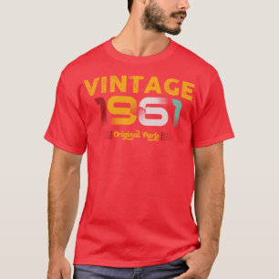 Vintage 1961 Original Parts Family Birthday Gift T-Shirt