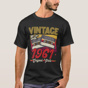 Vintage 1961 Original Parts Funny 61 Years Old 61T T-Shirt
