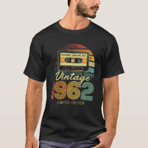 Vintage 1962 Retro Cassette 1962 60Th Birthday 60 T-Shirt