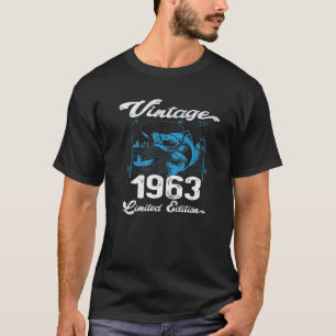 Vintage 1963 - 59 Year Old Fishing Lovers Fisherme T-Shirt