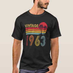 Vintage 1963 59 Years Old Boys And Girls 59th Birt T-Shirt