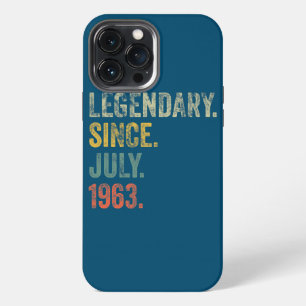Vintage 1963 59th Birthday Legendary Since July iPhone 13 Pro Max Case