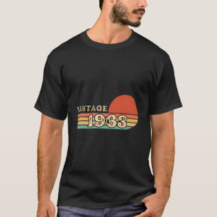 Vintage 1963 For Men Gift Idea 60Th Birthday 60 Ye T-Shirt