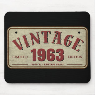Vintage 1963 Limited Edition All Original Parts Mouse Pad