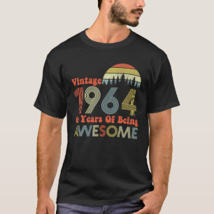 Vintage 1964 60th Birthday Decorations Men Women T-Shirt