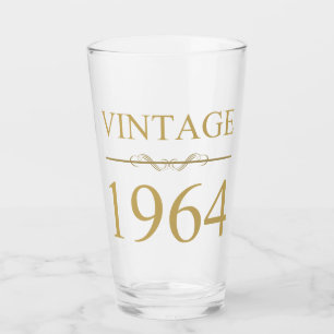Vintage 1964 60th Birthday Glass
