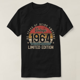 Vintage 1964 Limited Edition, 60 Year Old Gifts T-Shirt