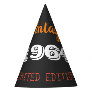 Vintage 1964 limited edition 60th Birthday Gift Party Hat