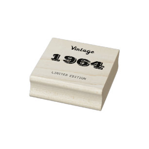Vintage 1964 limited edition 60th Birthday Gift Rubber Stamp