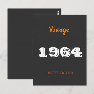 Vintage 1964 Limited Edition Postcard – 62nd 