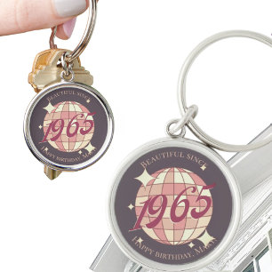 Vintage 1965 60th birthday gift accessory key ring