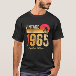 Vintage 1965 Birth Of Birthday Born In 1965 T-Shirt