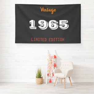 Vintage 1965 Limited Edition Banner – 60th Party