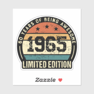 Vintage 1965 Retro 60th Birthday Anniversary