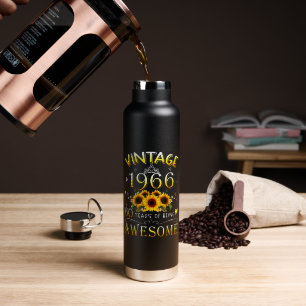 Vintage 1966 60 Years of Being Awesome Water Bottle