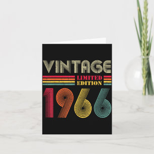 Vintage 1966 60th Birthday Gift Men Women 60 Years Card
