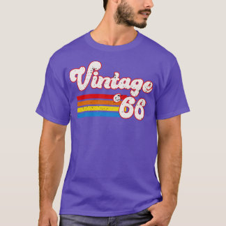 Vintage 1966 Birthday Shirt Retro 66 Birthday Shir