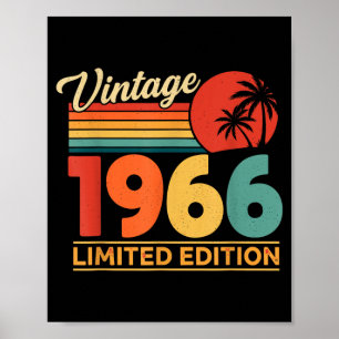 Vintage 1966 Lied Edition Shirt 60th Birthday Poster