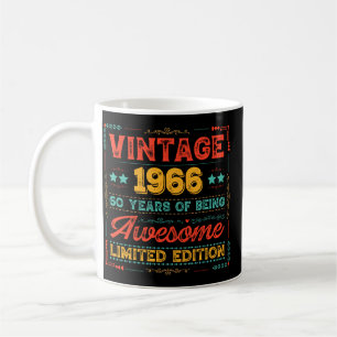 Vintage 1966 Made in 1966 60th Birthday 60 Years  Coffee Mug