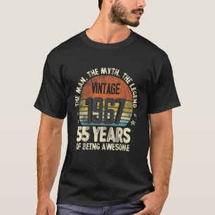 Vintage 1967 55Th Birthday 55 Years Old Of Being A T-Shirt