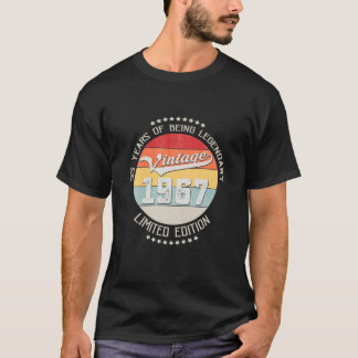 Vintage 1967 55Th Birthday Gift 55 Years Being Leg T-Shirt