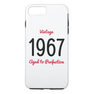 Vintage 1967 Aged To Perfection Birthday Gift iPhone 8 Plus/7 Plus Case