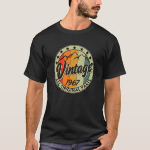 Vintage 1967 All Original Parts Born in 1967 Birth T-Shirt