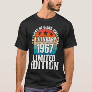 Vintage 1967 Legendary Limited Edition 56 Year Old T-Shirt