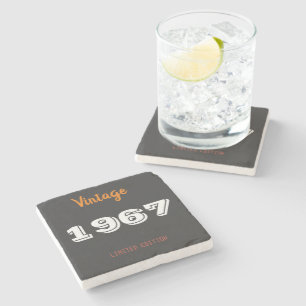 Vintage 1967 limited  edition Gift  Stone Coaster
