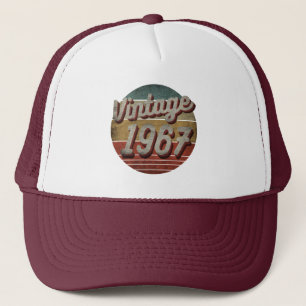 VINTAGE 1967 MEN WOMEN BIRTHDAY GIFT TRUCKER HAT