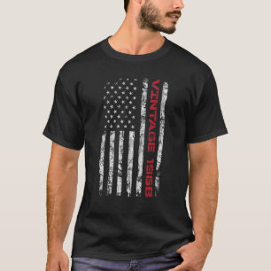 Vintage 1968 55th Birthday 55 Years Old US Flag T-Shirt