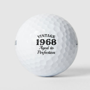 Vintage 1968 Aged to perfection 50th Birthday Golf Balls