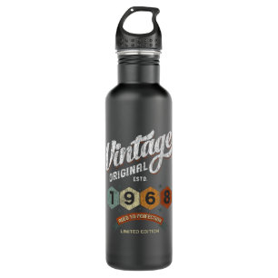 Vintage 1968 Bday Aged To Perfection 53rd Birthday 710 Ml Water Bottle