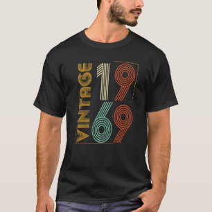 Vintage 1969 54th Birthday For men women 54 Years T-Shirt