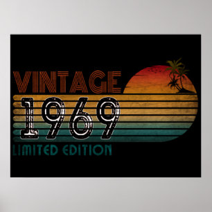 vintage 1969 limited edition  poster