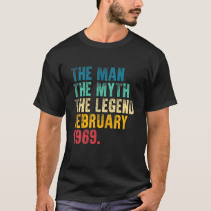 Vintage 1969 Man Myth Legend 52Nd Bday Gift Retro T-Shirt
